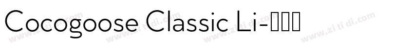Cocogoose Classic Li字体转换